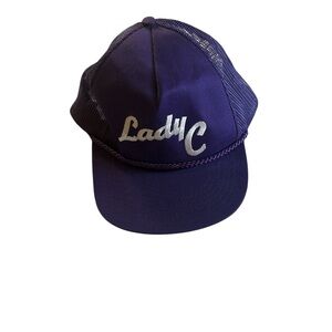 Purple Mesh Trucker Hat Christina Aguilera  lady C